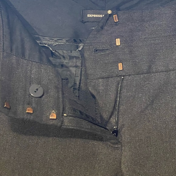 Express Design Studio Editor Black Trouser Low Rise Flared Leg Boot Cut Size 4 - Picture 7 of 9